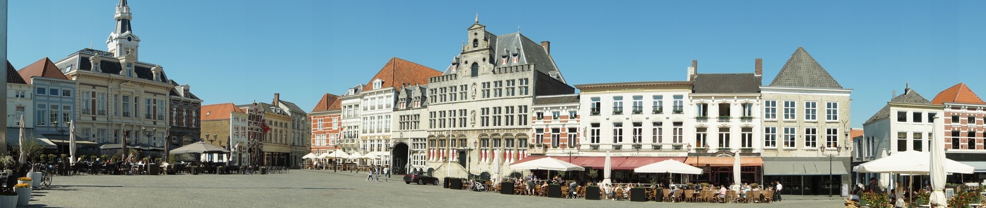 Het marktplein van Bergen op Zoom