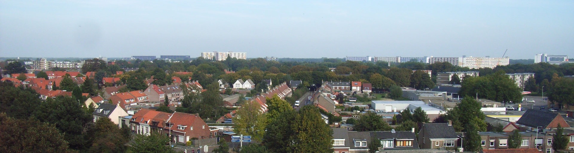 Het uitzicht vanuit het kantoor van Van Kaam Assurantiën